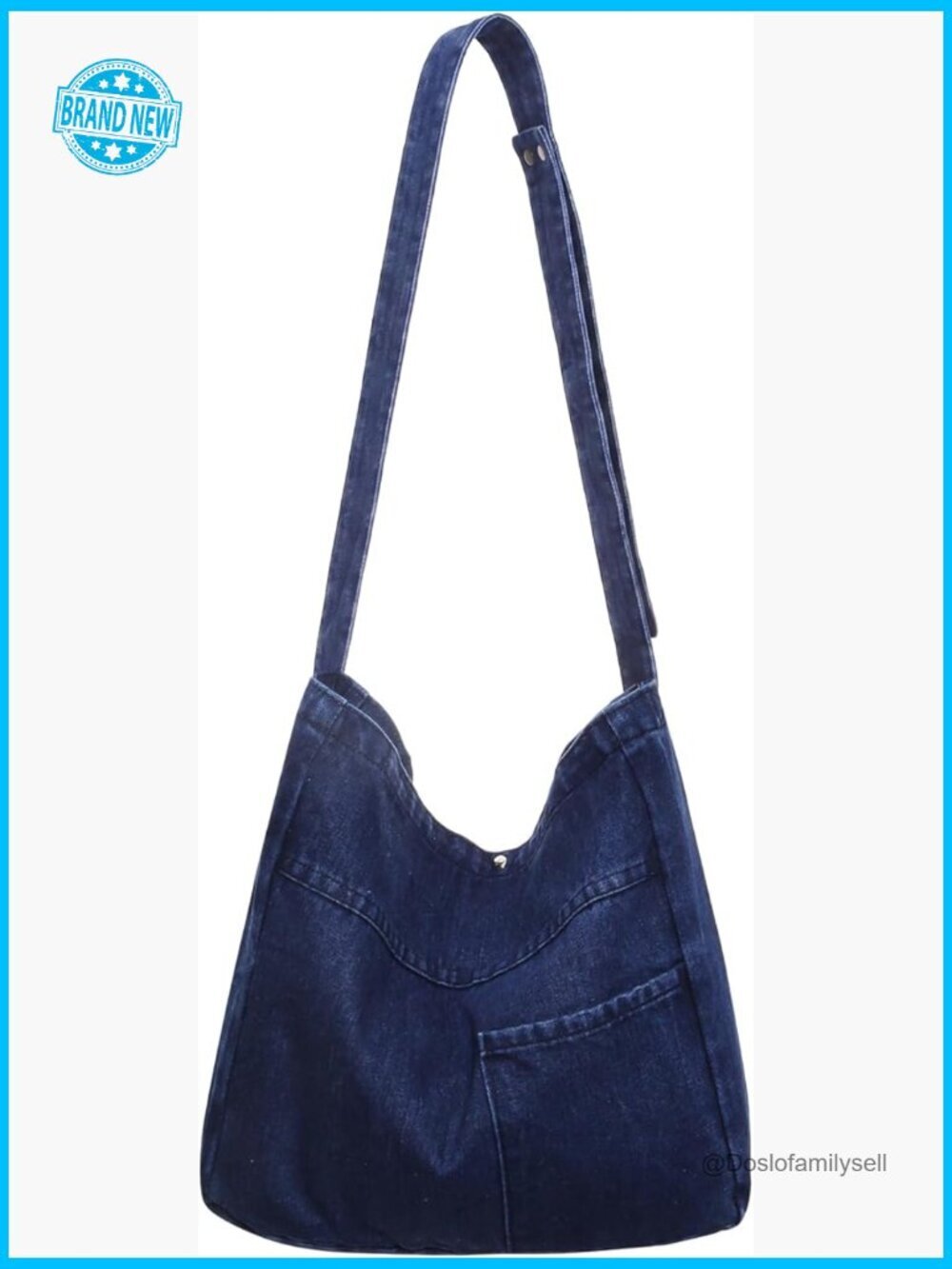 Retro Large Canvas Crossbody Tote Bag Casual Lightweight Shoulder Bag